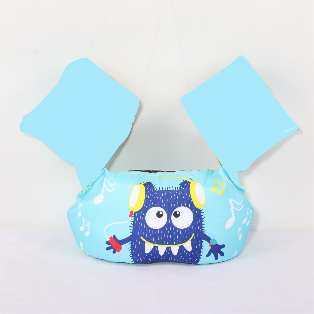 Vesta de salvare pentru copii cu aripioare de inot, Vivimall, Albastru, Model monstru - vivimall.ro