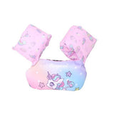 Vesta de salvare pentru copii cu aripioare de inot, Vivimall, Mov, Model unicorn - vivimall.ro
