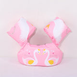 Vesta de salvare pentru copii cu aripioare de inot, Vivimall, Roz, Model lebede - vivimall.ro