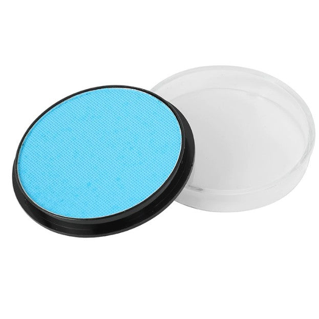 Vopsea albastru deschis pentru față și corp cu pigment fosforescent, 30 g, vedere frontală produs