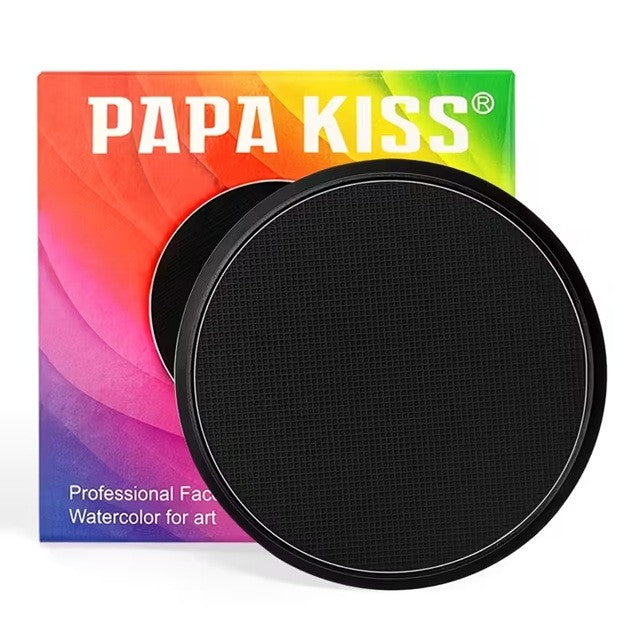 Detaliu textură vopsea neagră acuarelă fosforescenta Vivimall 30 g, pigment fluorescent UV