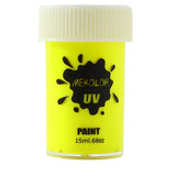 Vopsea pentru Fata si Corp, Vivimall, cu Pigment Fosforescent UV, 15 ml, Galben - vivimall.ro