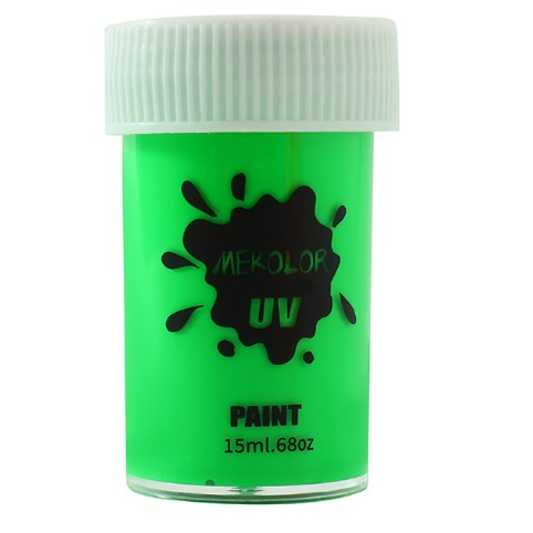 Vopsea pentru Fata si Corp, Vivimall, cu Pigment Fosforescent UV, 15 ml, Verde - vivimall.ro