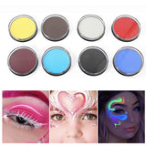 Vopsea albastră pentru față și corp Vivimall 30g, ambalaj complet, pigment perlat fosforescent