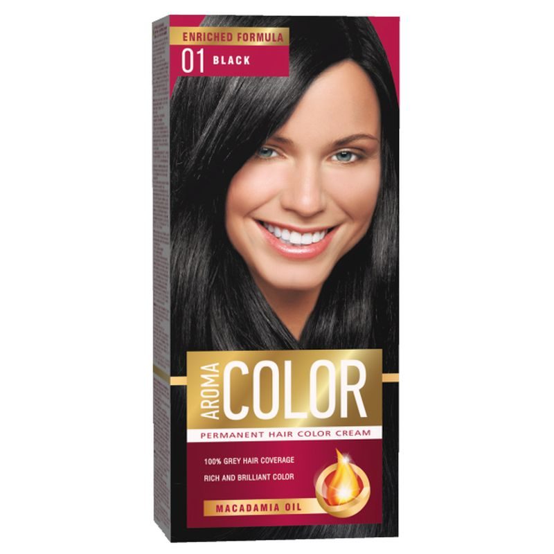 Hajfesték, Aroma Color, 01 Fekete
