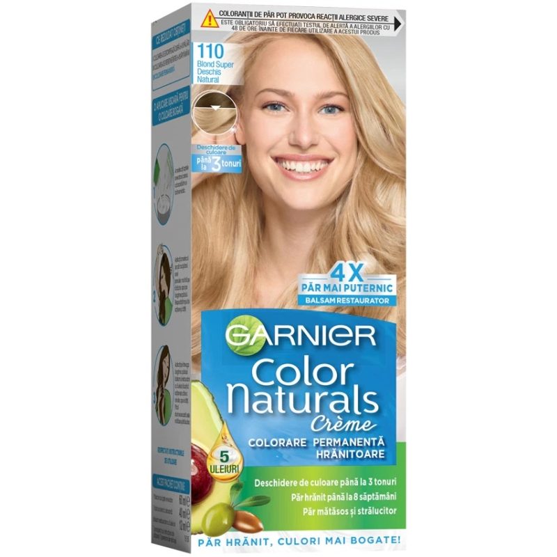 Hajfesték, Garnier Color Naturals, 110 Extra Világos Természetes Szőke