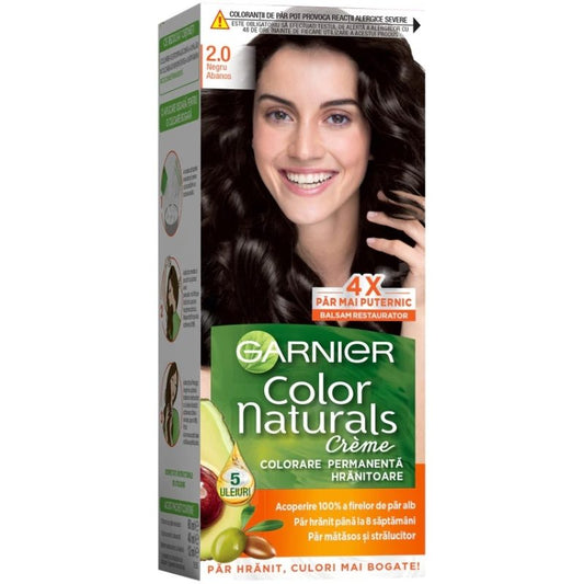 Hajfesték, Garnier Color Naturals, 2/0 Ébenfekete