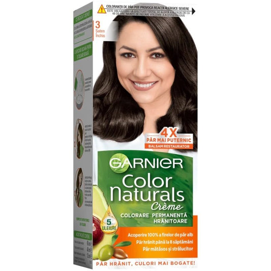 Hajfesték, Garnier Color Naturals, 3 Sötétbarna