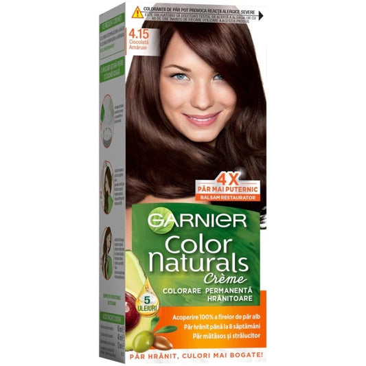 Hajfesték, Garnier Color Naturals, 4/15 Keserű csokoládé