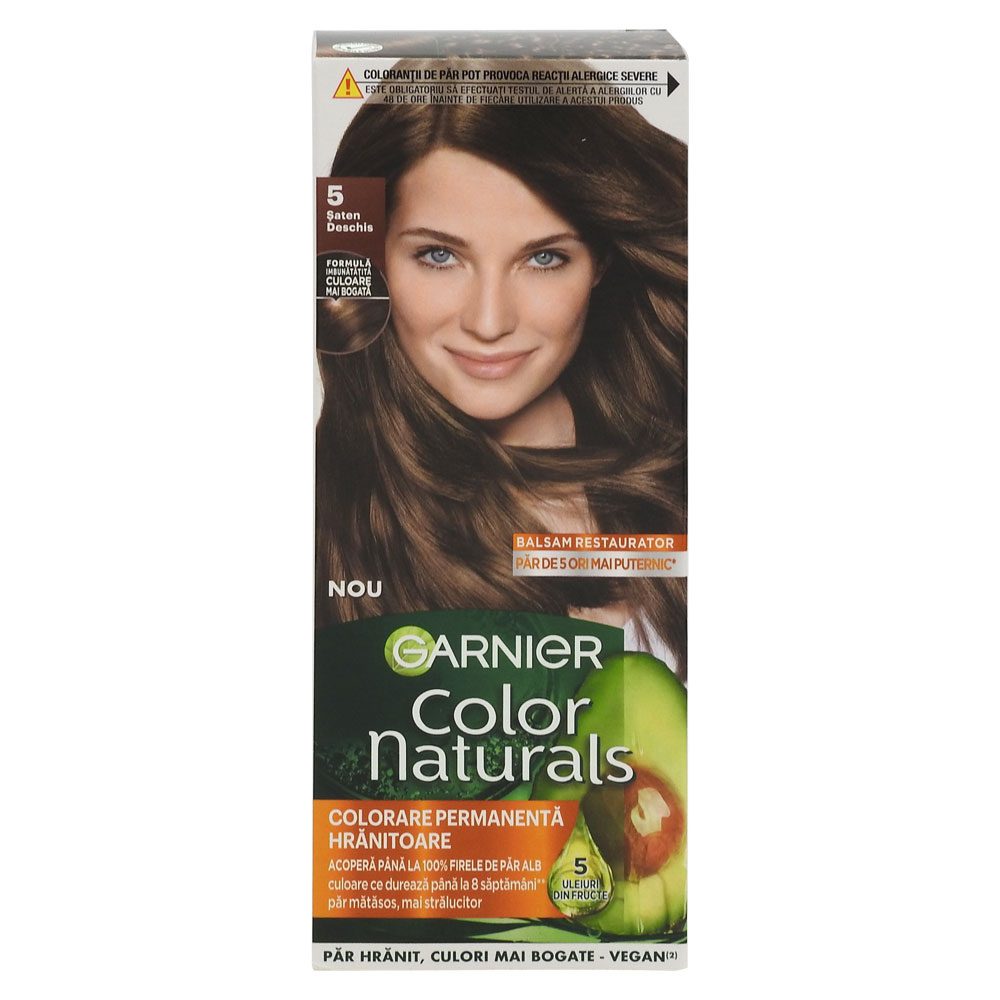 Hajfesték, Garnier Color Naturals, 5 Világosbarna
