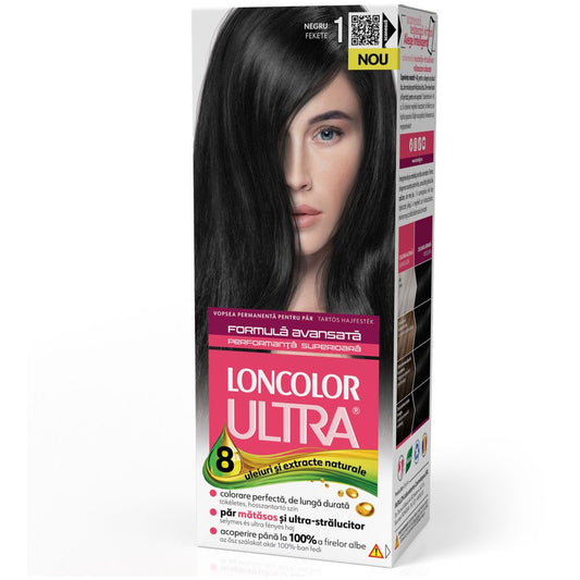 Hajfesték, Loncolor Ultra, 1 Fekete