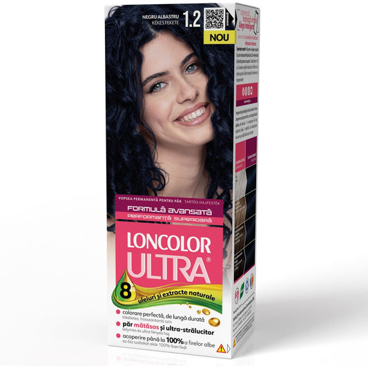 Vopsea pentru Par, Loncolor Ultra, 1/2 Negru Albastru