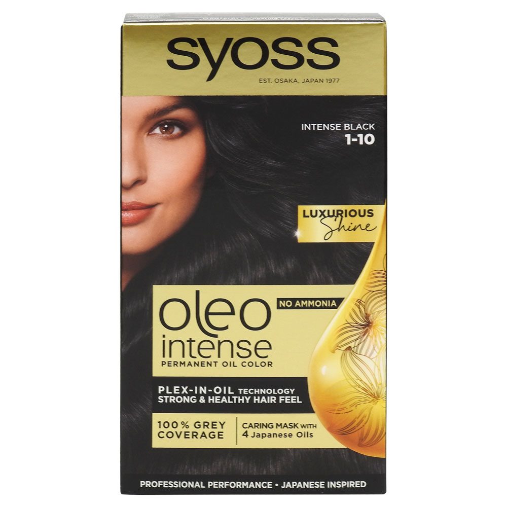 Hajfesték, Syoss, Oleo 1/10 Intense Black