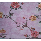 Rola Autoadeziva pentru Perete, Vivimall, din Panza, 10 m, Rezistenta la Umezeala, 2.5 mm Grosime, Model Trandafiri, Roz - vivimall.ro