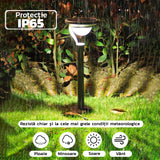 Lampa Solara Led Cu 2 Moduri De Fixare, Ip65, Material Abs, Baterie 4.5 V, 200 Mah, 450 Lumeni, 42.5 X 15 Cm, Alb Cald - vivimall.ro