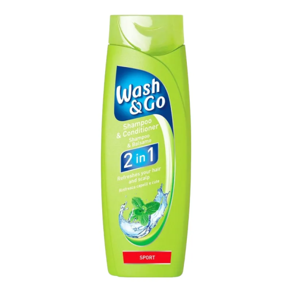 Sampon Wash&Go 2In1 Sport 400ml - Stralucire si Freshness pentru Par Normal