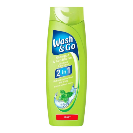 Sampon Wash&Go 2In1 Sport 400ml - Stralucire si Freshness pentru Par Normal