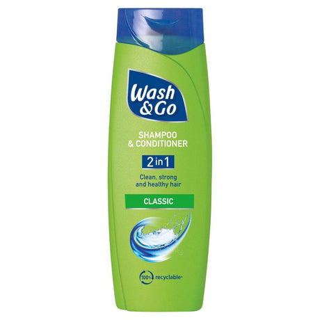 Sampon, WASH&GO, 2 in 1 Classic Care, 200 ml - vivimall.ro