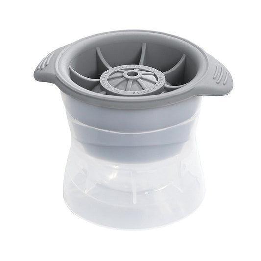 Forma cub de gheata, Vivimall, rotund, Polipropilena/Silicon, 11x7.5x7.8 cm, Gri - vivimall.ro