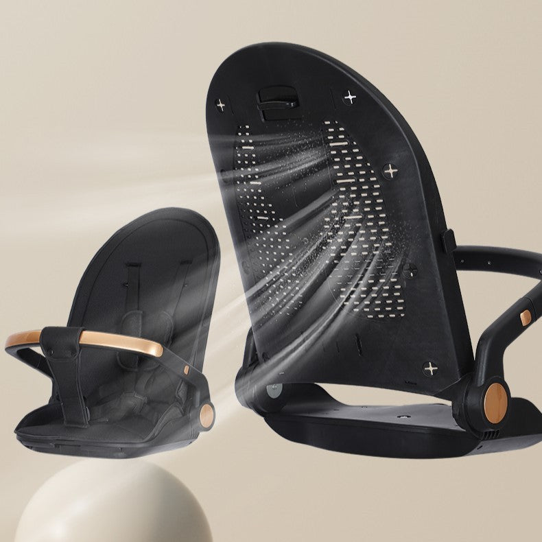 Carucior Sport Flippy 3in1, 6-36 Luni, Reversibil, Pliabil, Tavita pentru Masa, Pozitie de Somn, Centura de Siguranta, Roti 360, Suport Pahar, Copertina pentru Soare, 32x63x95cm, Bej Model Cosmos - vivimall.ro