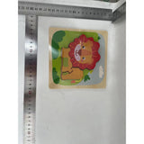Puzzle Montessori din Lemn pentru Copii, Vivimall, 3D, 0-3 Ani, Model Leu, Educativ, Intuitiv, Creativ, 3 Piese, 15x15x0.5 cm, Multicolor - vivimall.ro