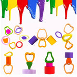 Jucarie Montessori din Lemn, Vivimall, Tip Puzzle, cu 5 Forme Asimetrice, 15 Piese, Model Fructe, Educativa, Interactiva, Creativa, Materiale Non Toxice, +2 Ani, 29x6.5 cm, Multicolor - vivimall.ro