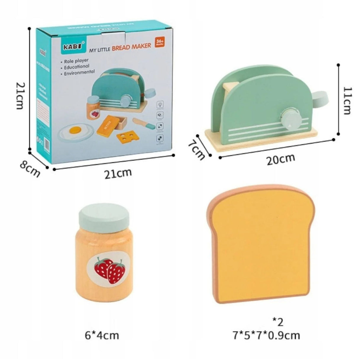 Copil jucându-se cu setul Montessori Flippy Toaster din lemn, dezvoltare motricitate fină
