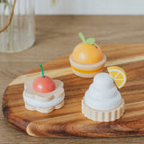 Jucarie Educativa Montessori din Lemn, Flippy, Set de Joaca Interactiv, Model Royal Tea cu Margarete si Prajituri, Dezvolta Motricitatea si Abilitatile Sociale, 3ani+, Multicolor - vivimall.ro