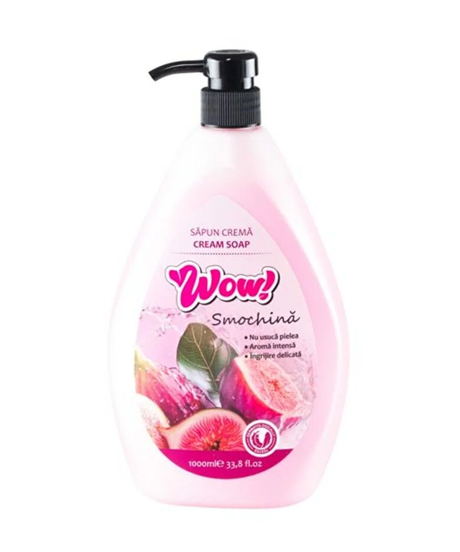 Săpun lichid WOW 1 L — Smochină, cu pompă - vivimall.ro
