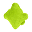 Pernuță suport încheietură mouse, pluș verde, bandă elastică, dimensiuni 7,5×7 cm, vedere frontală