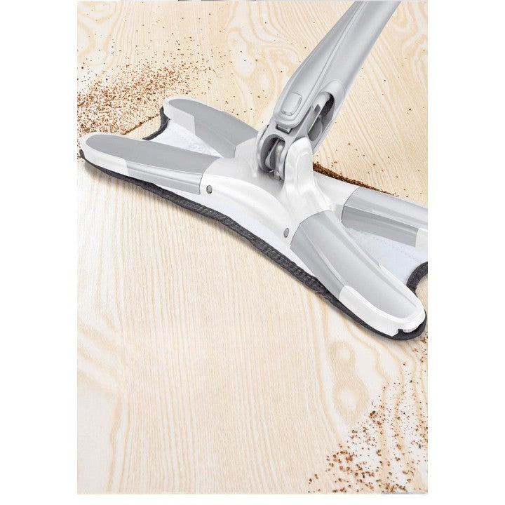 Rezerva Mop Plat, Vivimall, din Fibre Superfine, Lavabila, 15 x 38 cm, Argintiu - vivimall.ro