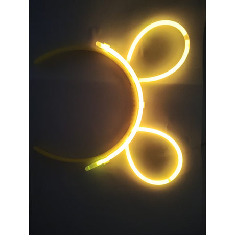 Cordeluta Decorativa, Vivimall, din Plastic, Fluorescenta, Accesoriu Petrecere, Galben - vivimall.ro