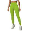 Pantaloni de Fitness/Yoga, Vivimall, pentru Femei, Material Elastic, Spandex, Talie Inalta, Verde, Marime S - vivimall.ro