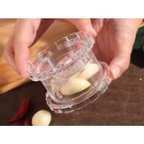 Zdrobitor de Usturoi, Flippy, Multifunctional, din Plastic, Prin Rasucire, 4 x 7.5 cm, Transparent