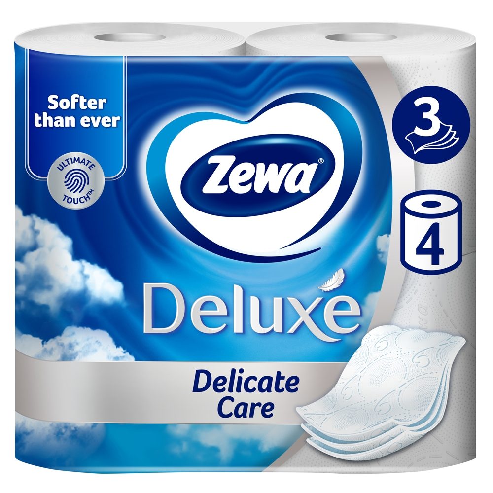 Zewa Hartie Igienica 4ROLE 3STRATURI Pure White